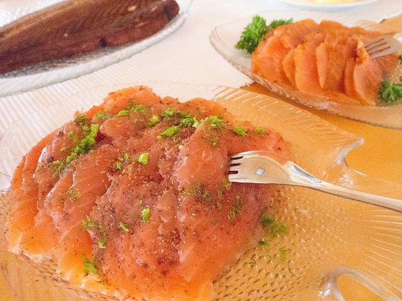 Лосось слабой соли - традиционное финское блюдо