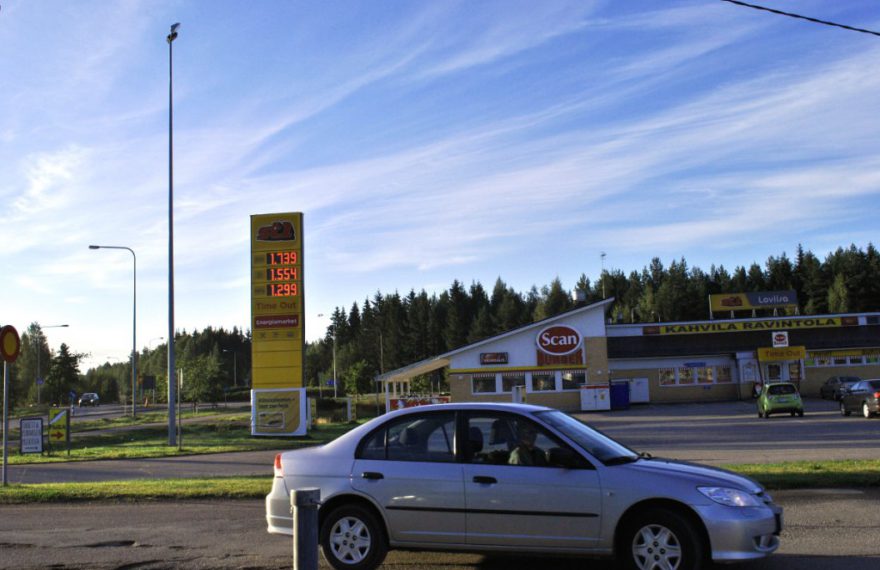 Цены на бензин в Финляндии